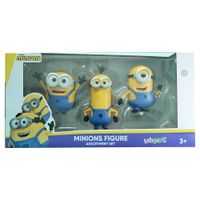 Set Figuras de Colección MINIONS 3un 9 a 13cm