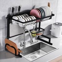 Escurridor Organizador de Platos Acero Carbono Inoxidable 65 CM