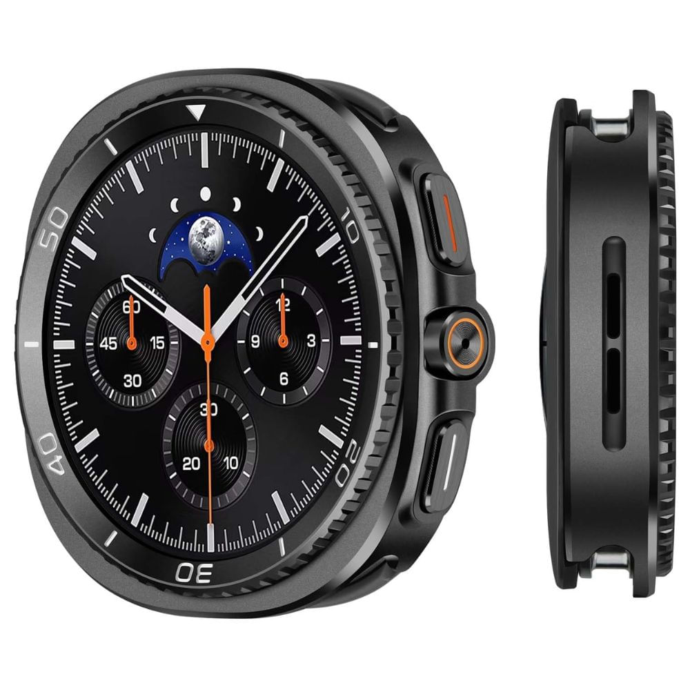 Case de Metal Para Samsung Galaxy Watch 44mm Negro 8 Classic