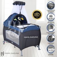 Cuna Corral «VIENA STOKKER» 2 en 1 Azul
