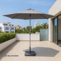 Sombrilla de Terraza Central Polar Hexagonal 262cm Gris