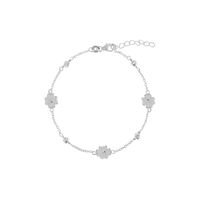 Pulsera Trébol Plata 925