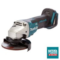 Esmeril Angular Inalámbrico Makita BL 18V 4-1/2"" HombreMuerto DGA458Z sin Batería ni Cargador