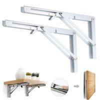 Repisa, Soporte, Ángulo Plegable Push 40cm Pack X4