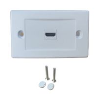 Placa ABS HDMI Faceplate Hdmi Hembra 1 Puesto 1080P TRAUTECH EMPALME