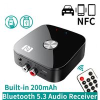 RECEPTOR DE AUDIO T68 CON BLUETOOTH 53 NFC 35MM AUX RCA