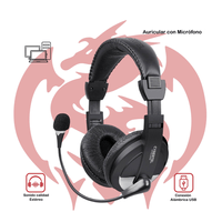 Audífono con Micrófono USB CYB H370B-U  CYBERTEL