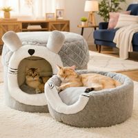 Cama Casa Convertible 2 en 1 para Mascotas