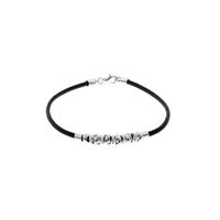 Pulsera Donas Plata 925 & Cuero