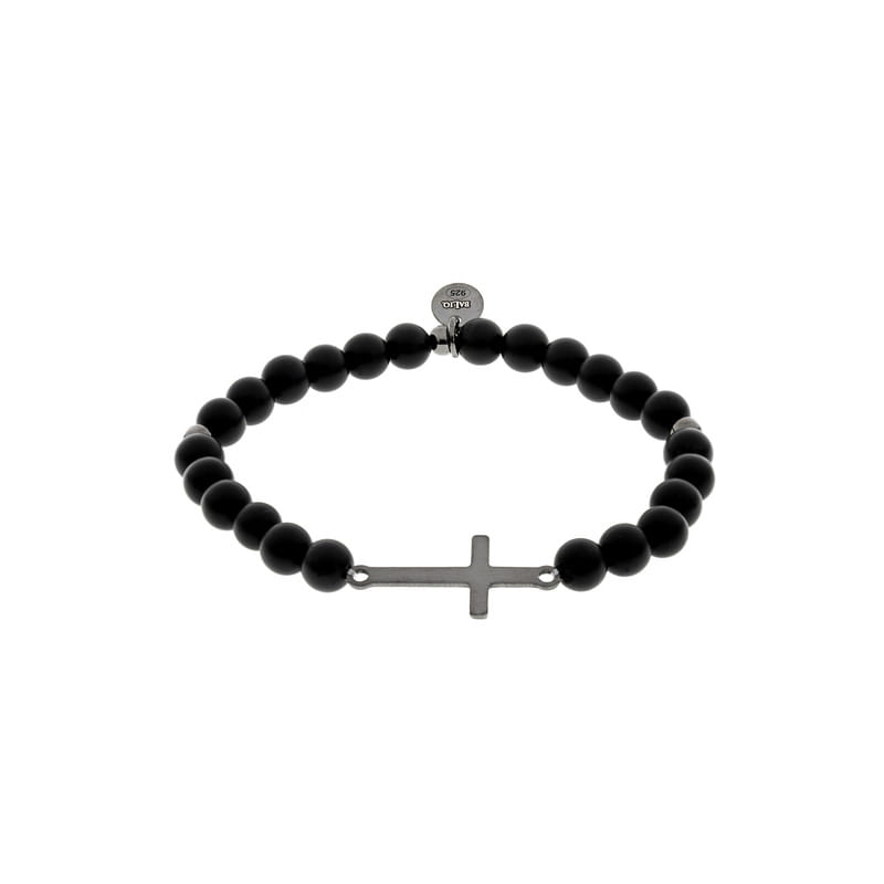 Pulsera Bolas & Cruz Plata 925
