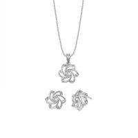 Set de Collar y Aretes Molino Plata 925