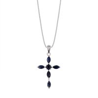 Collar Casual Zafiro Plata 925