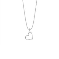 Collar Corazón Casual Plata 925