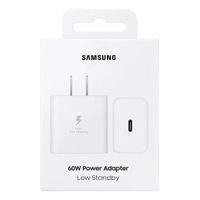 Cargador Samsung 60w Para S26 S25 S24 S23 Carga Rapida Blanco