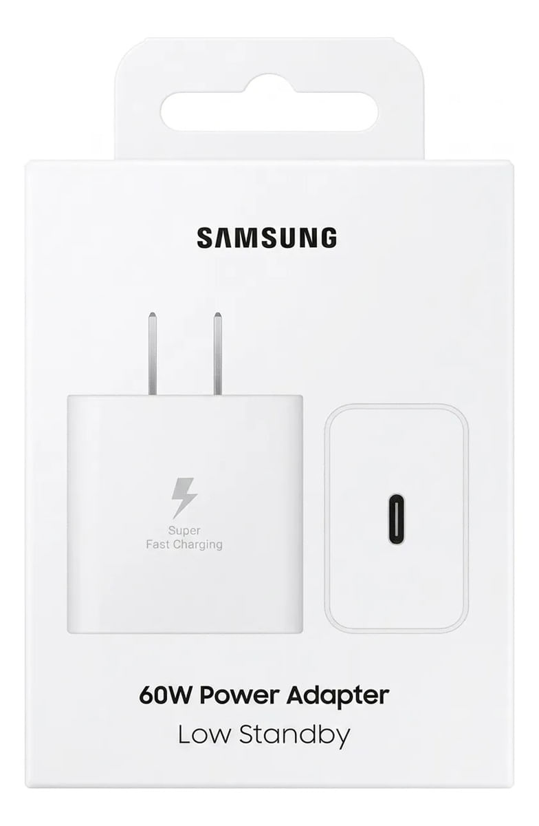 Cargador Samsung 60W sin Cable Edition Premiun Fast Charging Blanco