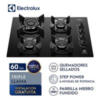 Encimera a Gas 4 hornillas 60 cm Electrolux KE4GC