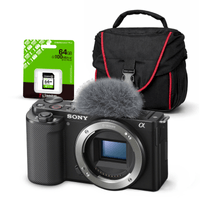 Cámara Sony ZV-E10 Mirrorless (Cuerpo Solo) + Kit Básico de Accesorios