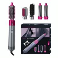 Cepillo Multifuncional 5 en 1 Alisador Rizador Secador para Cabello
