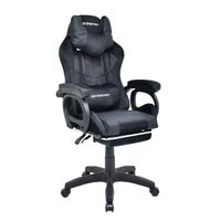 Silla Gamer Extintion Sapp Gamuza-Cuerina Color Negro