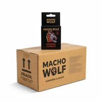 144 Condones Macho Wolf Clásico Látex Lubricado