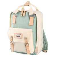MOCHILA PARA LAPTOP 13"" 14"" PULGADAS CREMA VERDE