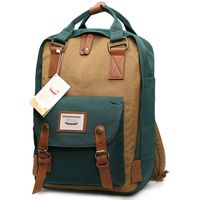 MOCHILA PARA LAPTOP 13"" 14"" PULGADAS MARRON VERDE ALGA