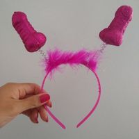 Set x 6 vinchas divertidas fucsia despedida de soltera para el team bride