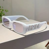 Lentes blancos para despedida de soltera novia Bride to be