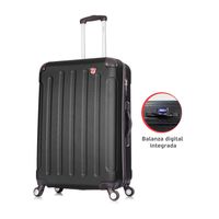 MALETA DE VIAJE 23 KG INTELY NEGRO BALANZA INTEGRADA