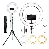 Combo fotografía aro led 26cm + trípode de 2.1 m tik tok kawai