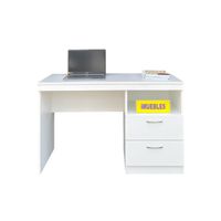 Escritorio 120 cm Color Blanco Modelo PES - TEMEL