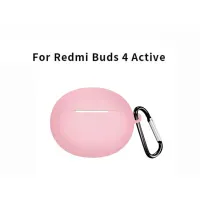 Funda Estuche Case de silicona para Xiaomi Buds 4 Active Rosado