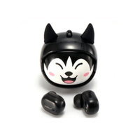 Audífonos Bluetooth Ewtto Lobo Negro Rostro Intercambiable 360°