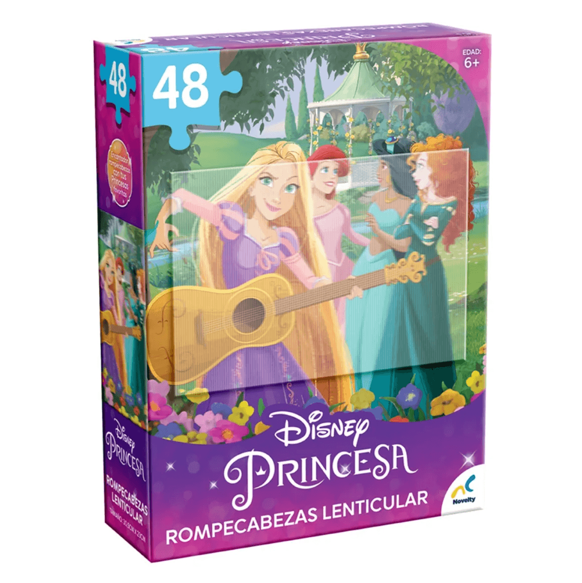 Rompecabeza Disney Princesa Lenticular- 48 Piezas