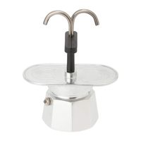 Cafetera Moka 2 Tazas Doble Cabezal 100ml