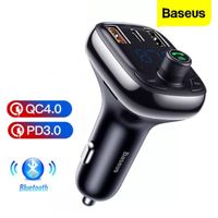 Baseus Cargador de auto y sintonizador FM