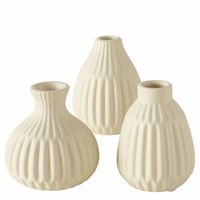 Florero Beige Redondo 12 Cm