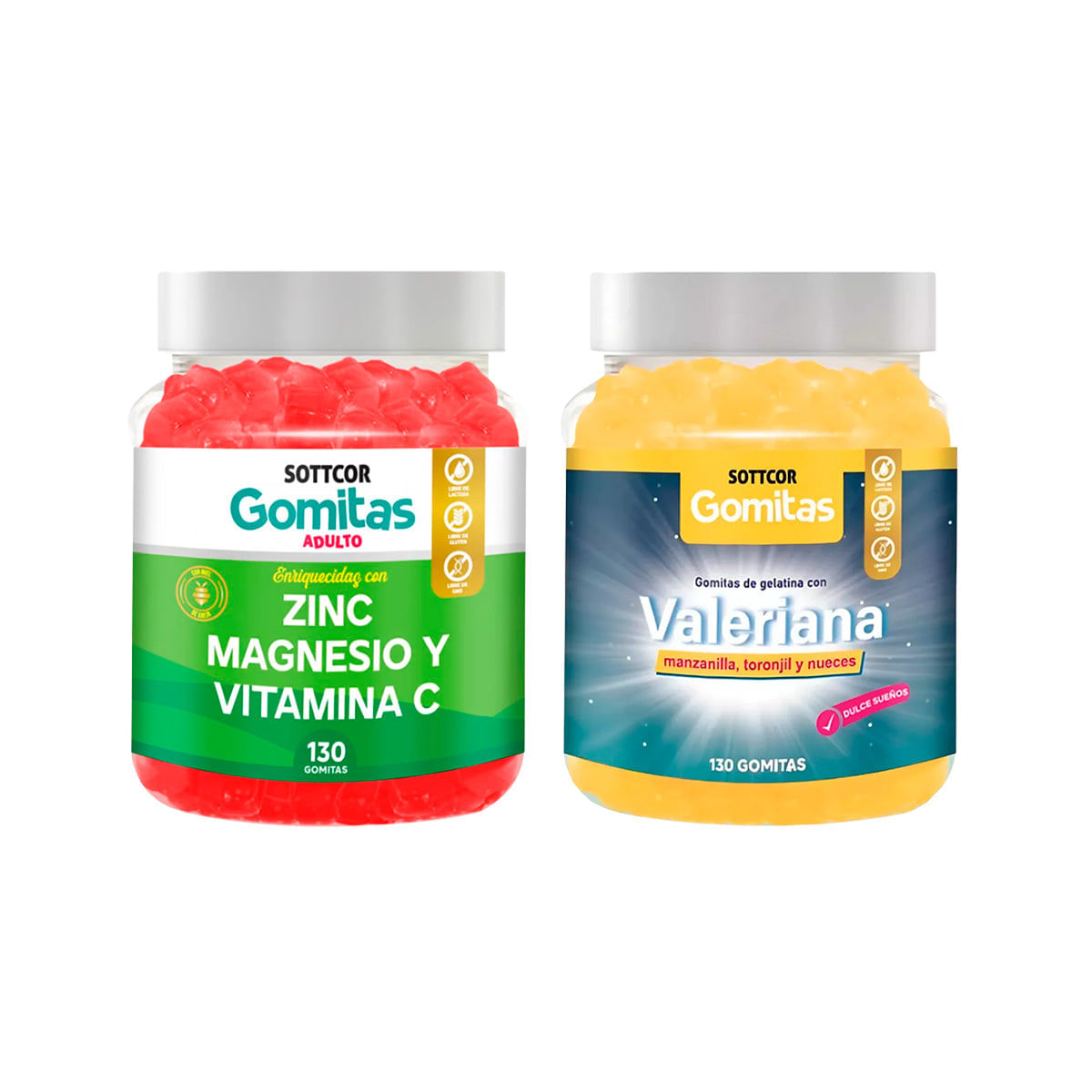 Gomitas De Zinc Adulto + Gomitas De Valeriana Adulto