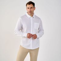 Camisa Manga Larga Hombre Solida Pocket Madison