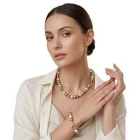 Collar y Pulsera  de Perlas de mujer