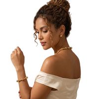 Collar aretes Pulsera de moda mujer elegante