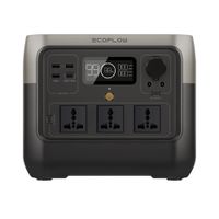 Estación de energía Ecoflow 2 Pro portátil, 220–240 V, 800W, carga rápida, negro