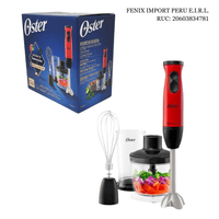 Batidora de Inmersion con Cuchilla Quad de 4 Aspas Motor de 400W y Accesorios Multifuncion Oster FPS