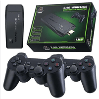 Consola de Videojuegos GameStick 20000 juegos con 2 gamepads inalámbricos Color Negro