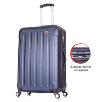 MALETA DE VIAJE 23 KG INTELY AZUL MARINO BALANZA INTEGRADA