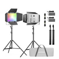 Kit De 2 Litemons Godox LP1200R RGB + Parantes + Maletín