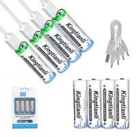 Pilas Recargables AA de Litio Kingtianli 3500mAh con Entrada USB Tipo-C