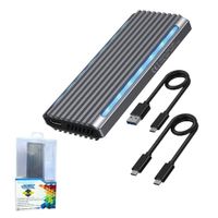 Case Carcasa de Aluminio para Disco Sólido SSD mSATA a USB 3.0 NGFF