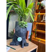 Maceta Pet Friendly Pug -Negro