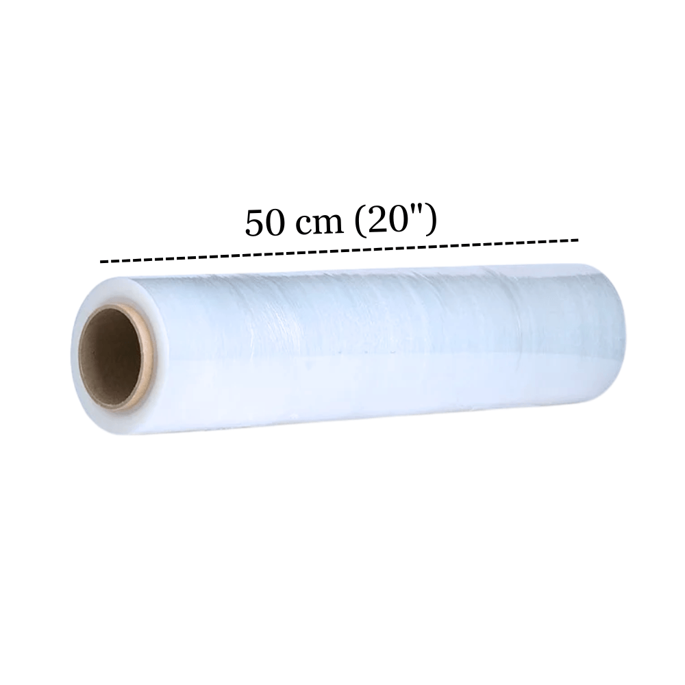 Stretch Film 20"" 50 cm de Espesor 20 Micras 2 kg 184 metros Transparente